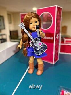 AMERICAN GIRL DOLL SAIGE GOTY 2013 with BOX, BOOK, RING, GUITAR & XTRA OUTFITS