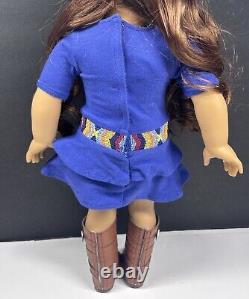 AMERICAN GIRL DOLL SAIGE Original Box, Meet Outfit, Ring, Pierced Ears READ
