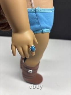 AMERICAN GIRL DOLL SAIGE Original Box, Meet Outfit, Ring, Pierced Ears READ