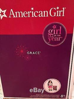 AMERICAN GIRL Doll LOTGRACE THOMAS 2015 + LEA CLARK 2016 NEWNIBSHIPS FASSST