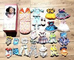 AMERICAN GIRL WELLIE WISHERS 145 Willa Doll New + 16 clothes +sleepover set