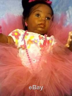 African American, Ethnic Realistic Baby Girl Doll, Chanel