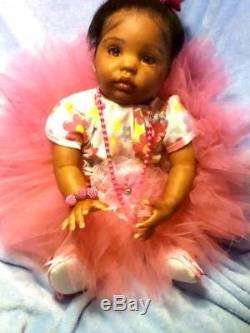 African American, Ethnic Realistic Baby Girl Doll, Chanel
