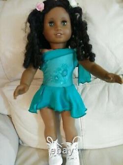 African American Girl Doll Cecile Curly Black Hair Hazel Green Eyes Historical