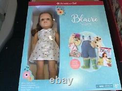 American Girl 18 Blaire Doll and Book & Accessories, Gardening Outfit And Piglet