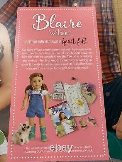 American Girl 18 Blaire Doll and Book & Accessories, Gardening Outfit And Piglet