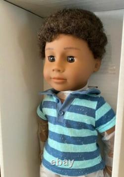 American Girl 18 Boy Doll #77 Dark Skin Brown Short Hair Eyes Truly Me Retired