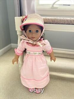 American Girl 18 Doll Brown Hair Blue Eyes Freckles Pierced Ears Retired