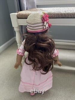 American Girl 18 Doll Brown Hair Blue Eyes Freckles Pierced Ears Retired