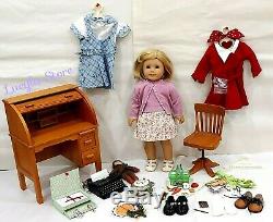 American Girl 18 Doll Kit Kittredge Collection Clothing School Typewriter Desk