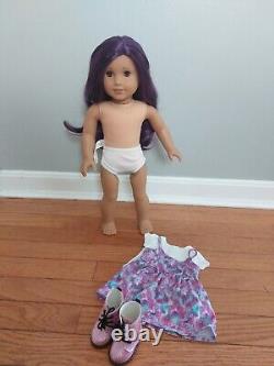 American Girl 18 Doll Truly Me #86 Purple Hair with Be Creative Outfit HTF