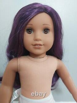 American Girl 18 Doll Truly Me #86 Purple Hair with Be Creative Outfit HTF
