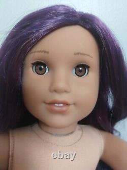 American Girl 18 Doll Truly Me #86 Purple Hair with Be Creative Outfit HTF