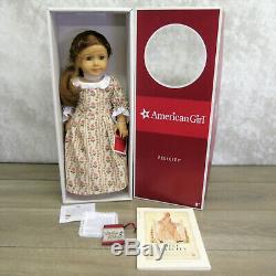 American Girl 18 FELICITY DOLL MEET OUTFIT & ACCESSORIES Garters Bit Coin BOX +