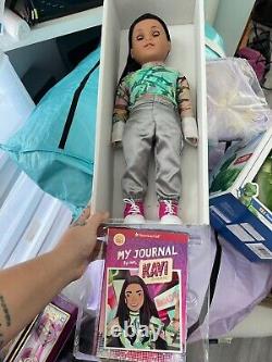 American Girl 18 Girl of the Year 2023 Doll Kavi Sharma Withadd on pack+2 outfits