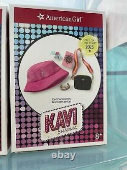 American Girl 18 Girl of the Year 2023 Doll Kavi Sharma Withadd on pack+2 outfits