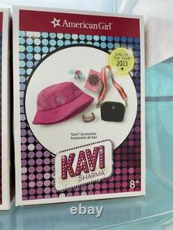 American Girl 18 Girl of the Year 2023 Doll Kavi Sharma Withadd on pack+2 outfits