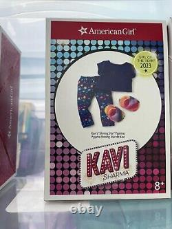 American Girl 18 Girl of the Year 2023 Doll Kavi Sharma Withadd on pack+2 outfits