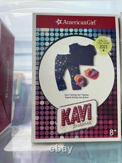 American Girl 18 Girl of the Year 2023 Doll Kavi Sharma Withadd on pack+2 outfits