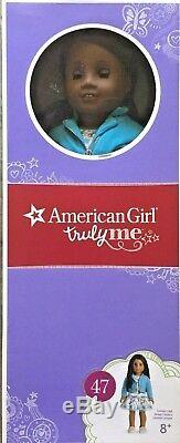 American Girl 18 Truly Me #47 Doll Dark Skin, Brown Eyes, Dark Hair + GAME