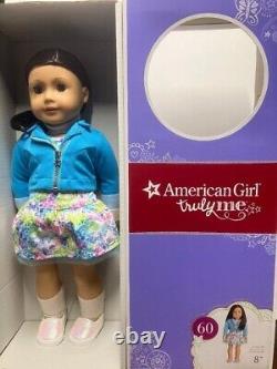 American Girl 18 Truly Me #60 Doll Dk Brown Hair, Blue Eyes New Unopened Box