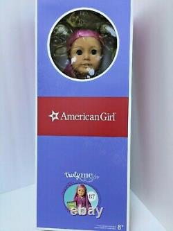 American Girl 2020 Truly Me 87 Doll 18 & Book BLU Eyes MAGENTA Hair LIGHT Skin