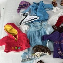 American Girl 2 Doll Lot With 19 Articles Of Clothing 3 Hangers
