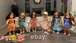American Girl 6 Doll LOT Kanani/Chrissa/Jess/McKenna/Saige/Caroline + Extras