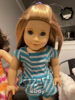 American Girl 6 Doll LOT Kanani/Chrissa/Jess/McKenna/Saige/Caroline + Extras