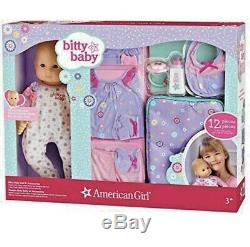 American Girl Bitty Baby 12-piece Doll Set Variety, FairSkin BrownHair BrownEyes