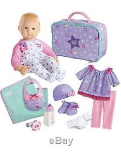 American Girl Bitty Baby 12-piece Doll Set Variety, FairSkin BrownHair BrownEyes