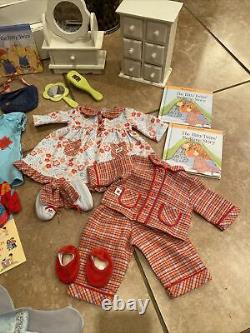 American Girl Bitty Twins Large Lot Includes Christmas Outfits plus 10 Outfits