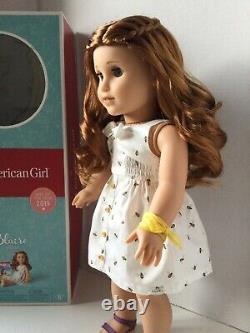 American Girl Blaire Wilson Doll & Book Red Hair Green Eyes Excellent GOTY 2019