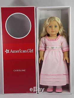 American Girl CAROLINE DOLL with Book Blonde Blue Eyes HISTORICAL Box NEW
