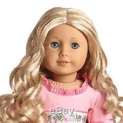 American Girl CAROLINE DOLL with Book Blonde Blue Eyes HISTORICAL Box NEW