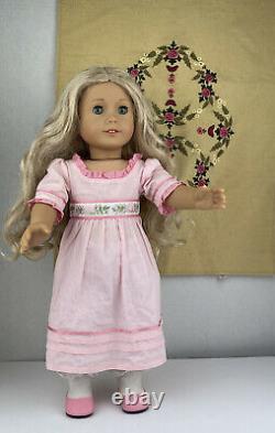 American Girl Caroline Abbott Doll and Embroidered Bedspread