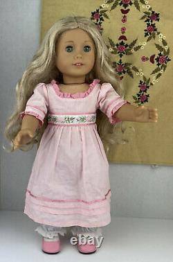 American Girl Caroline Abbott Doll and Embroidered Bedspread