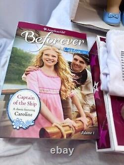 American Girl Caroline Doll in Box with Book And Accessories Outfit AC