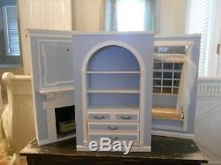 American Girl Caroline's Parlor gently used Living Room Fireplace Doll House