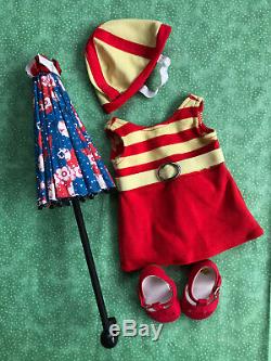 American Girl Clothing Lot Kit Kittredge Retired Beach Pajamas & Swim Outfit