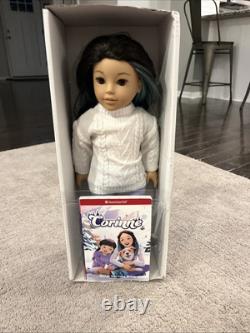 American Girl Corinne Tan 2022 GOTY 18 Carrying Case Book Brush Snow AG Doll
