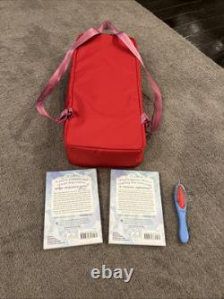 American Girl Corinne Tan 2022 GOTY 18 Carrying Case Book Brush Snow AG Doll