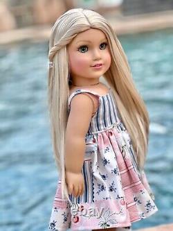 American Girl Custom OOAK Blue Green Eyes, Blonde Blend Hair, Arica