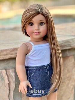 American Girl Custom OOAK Doll, Tenney Brown Eyes, Long Highlight Hair, Maya