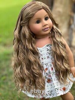 American Girl Custom OOAK Green Eyes, Light Brown Blend Hair, Charlie