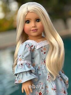 American Girl Custom OOAK Joss Mold, Green Eyes, Blonde Hair, Gretta