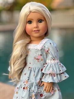 American Girl Custom OOAK Joss Mold, Green Eyes, Blonde Hair, Gretta