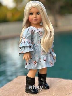 American Girl Custom OOAK Joss Mold, Green Eyes, Blonde Hair, Gretta