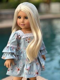 American Girl Custom OOAK Joss Mold, Green Eyes, Blonde Hair, Gretta