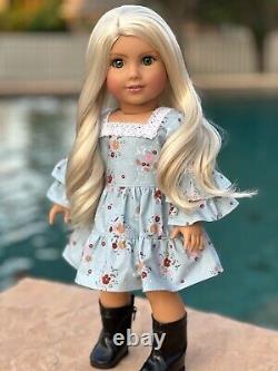 American Girl Custom OOAK Joss Mold, Green Eyes, Blonde Hair, Gretta